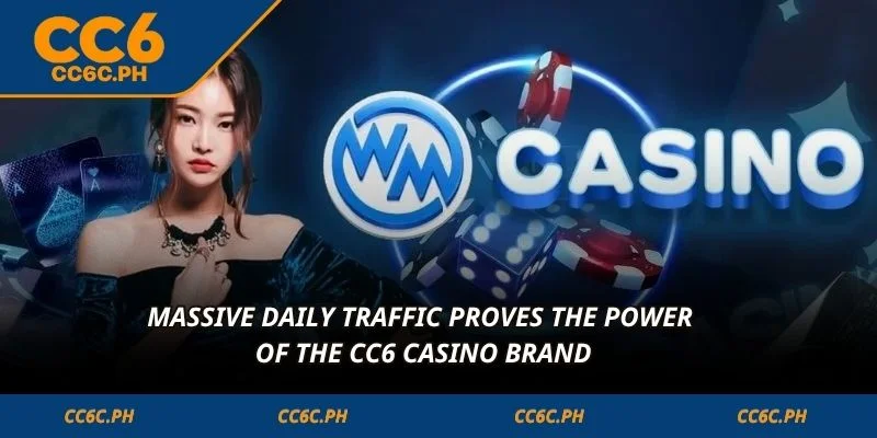 Massive daily traffic proves the power of the CC6 Casino brand