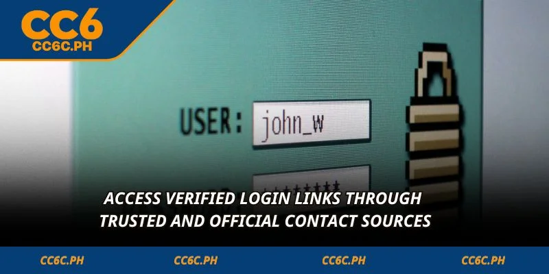 Access verified login links through trusted and official contact sources