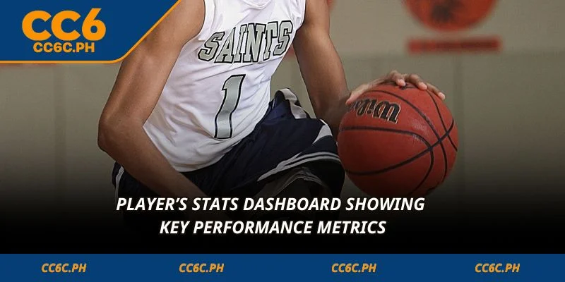 Player’s stats dashboard showing key performance metrics
