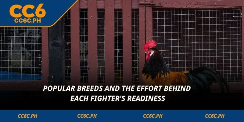 Popular breeds and the effort behind each fighter's readiness