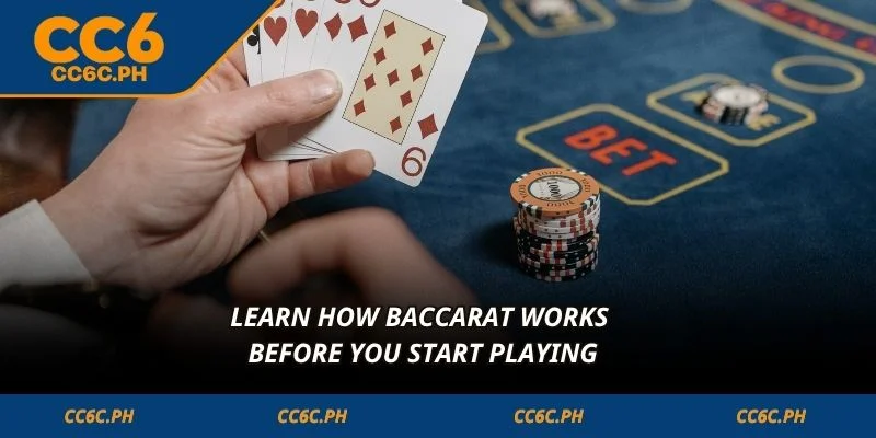 Learn how Baccarat works before you start playing